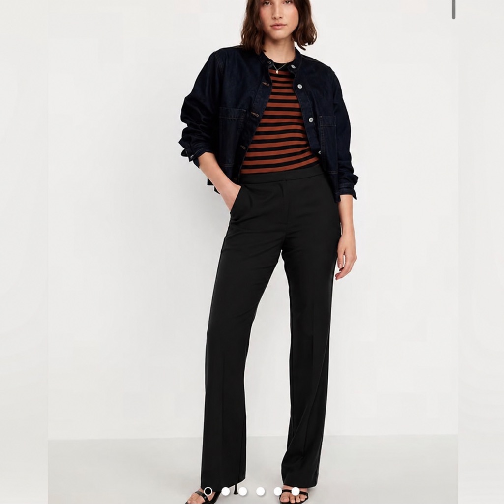Old Navy Mid-Rise Taylor Boot-Cut Trousers Sz 4 Tall